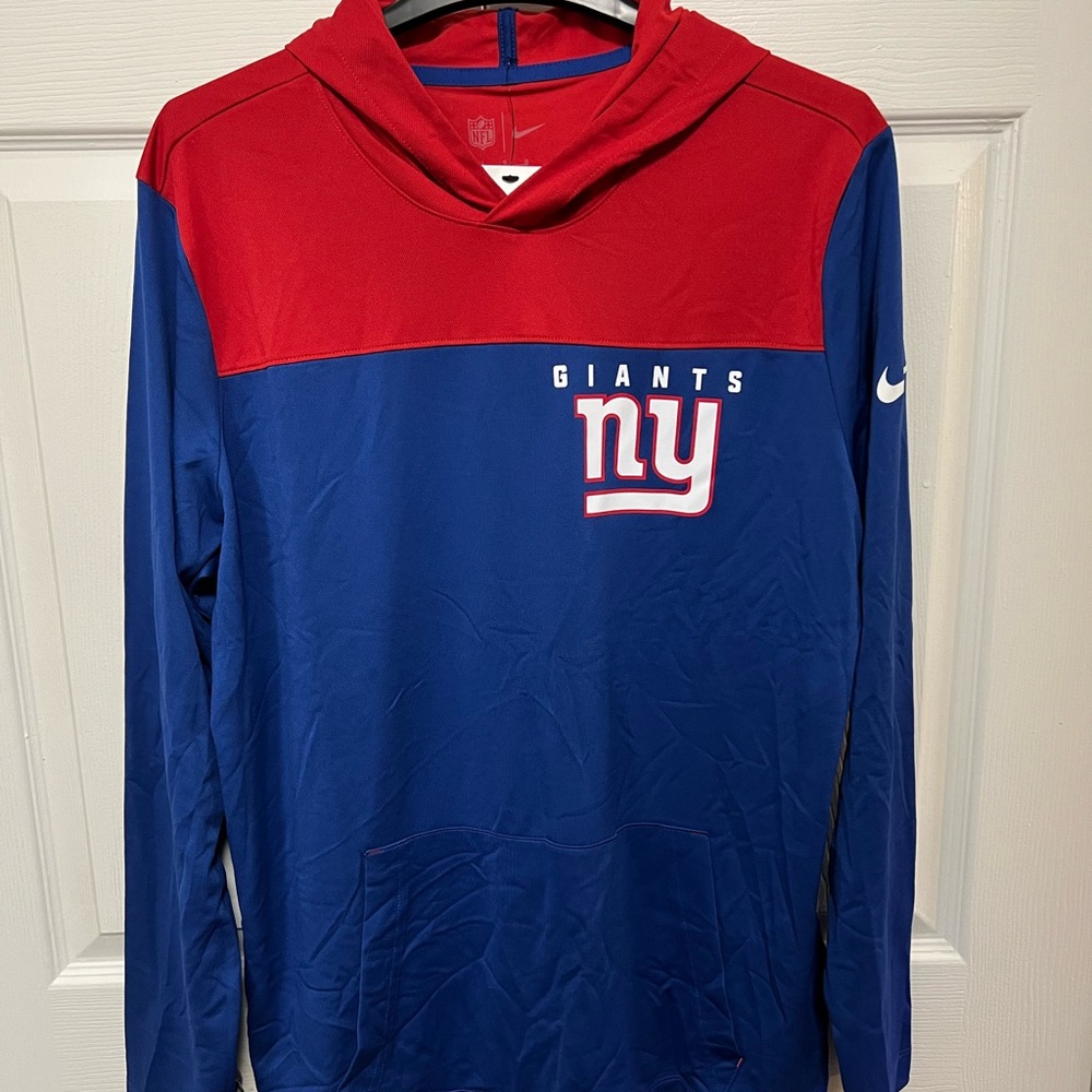 Nike New York Giants NFL Hoodie Pullover Nike Dri-Fit Lightweight | Size LG